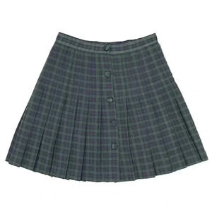 Vintage Plaid Skirt Size Small Pleated A Line Skirt High Waisted Skirt Preppy